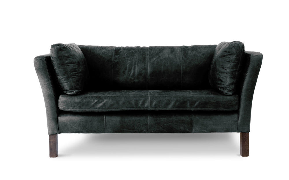 Randle    2 seater Sofa in Black Vintage leather
