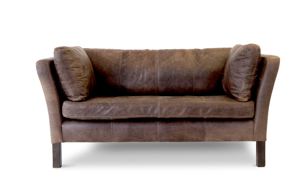 Randle    2 seater Sofa in Dark brown Vintage leather
