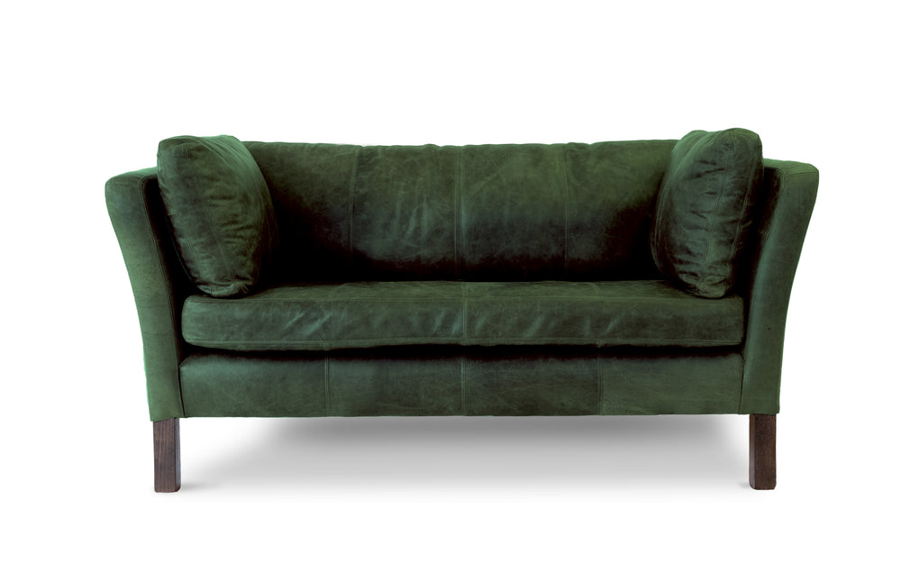 Randle    2 seater Sofa in Green Vintage leather
