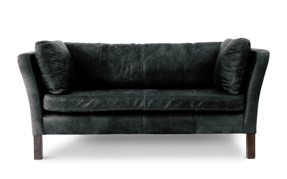 Randle    3 seater Sofa in Black Vintage leather
