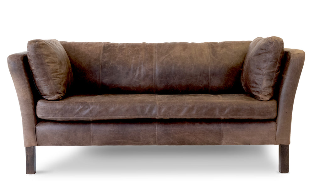 Randle    4 seater Sofa in Dark brown Vintage leather
