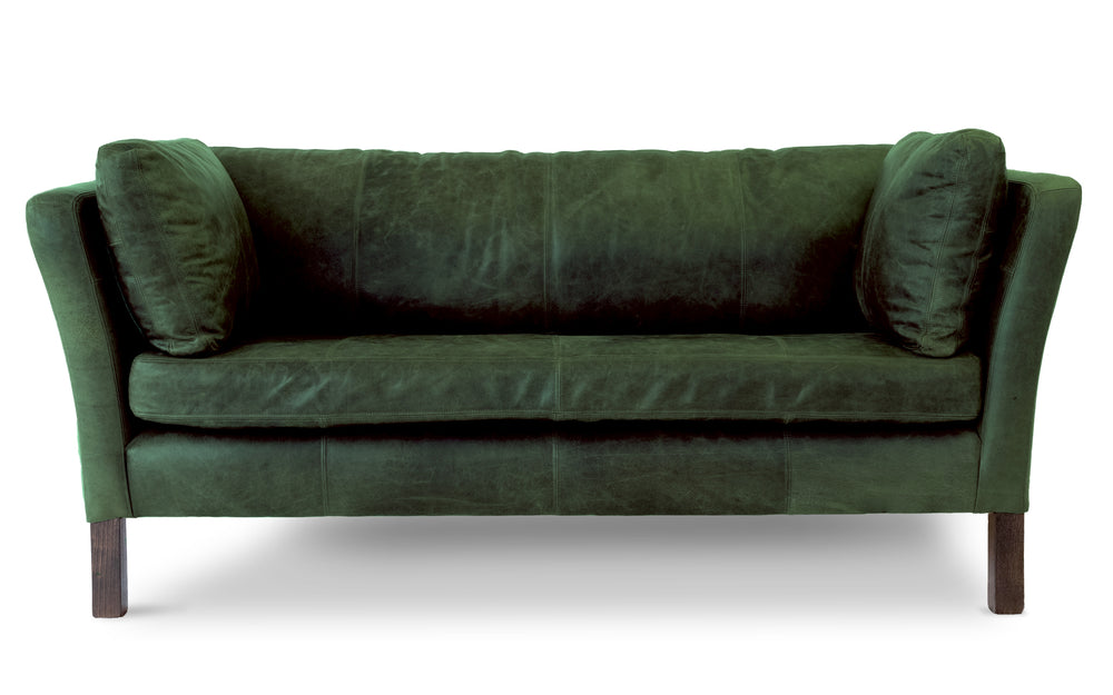 Randle    4 seater Sofa in Green Vintage leather
