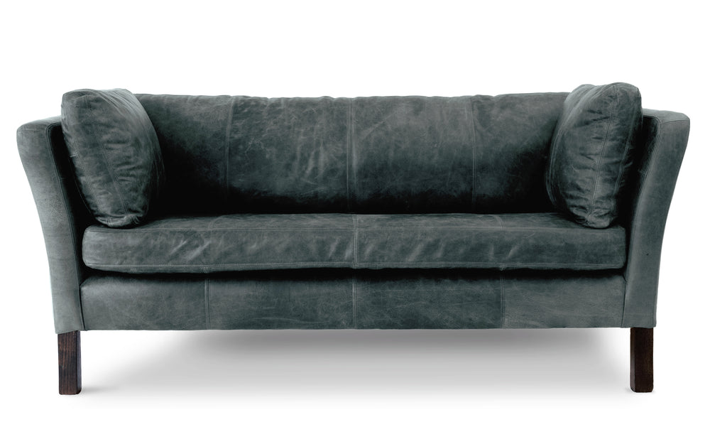 Randle    4 seater Sofa in Grey Vintage leather

