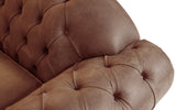 Victor Rustic Leather Chesterfield