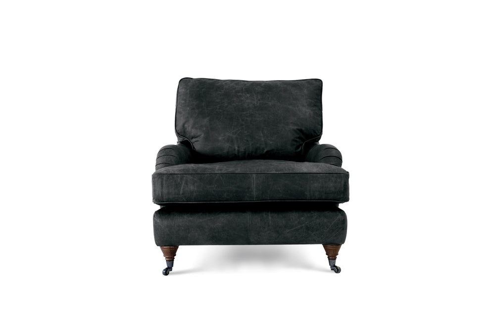 Tillie    Chair in Black Vintage leather
