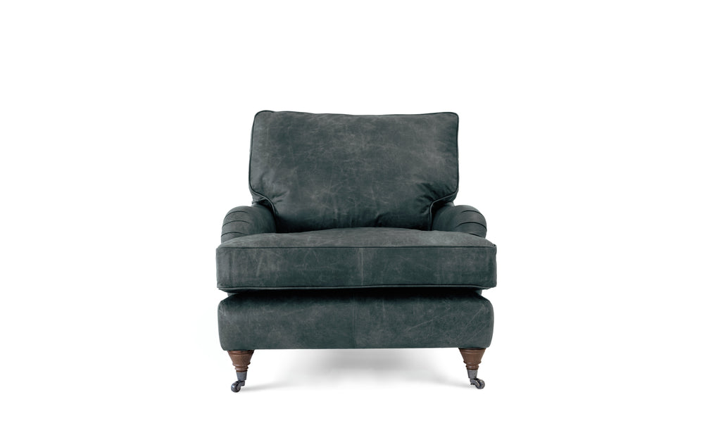 Tillie    Chair in Grey Vintage leather

