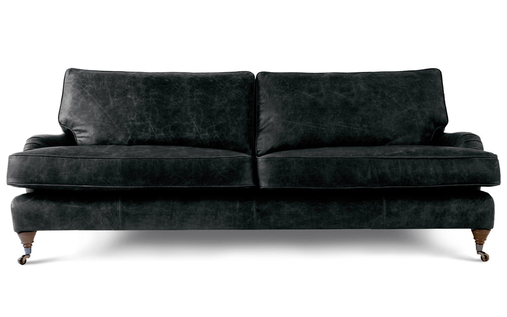 Tillie    4 seater Sofa in Black Vintage leather
