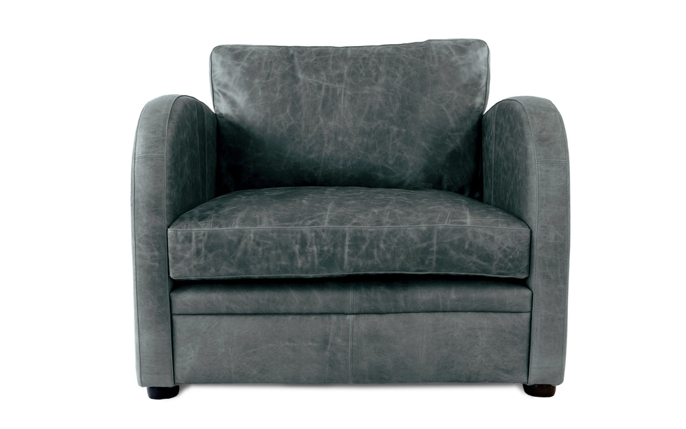 Elsa    Snuggler Sofa in Grey Vintage leather

