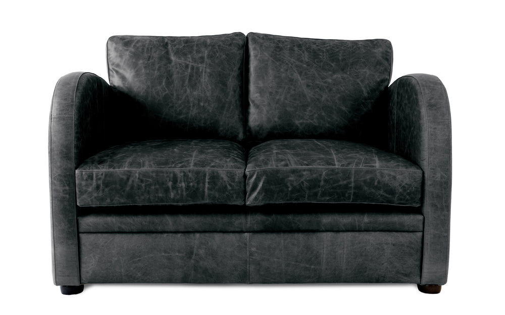 Elsa    2 seater Sofa in Black Vintage leather
