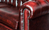 Sterling Antique Leather Chesterfield