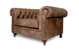 Bertie Vintage Leather Chesterfield