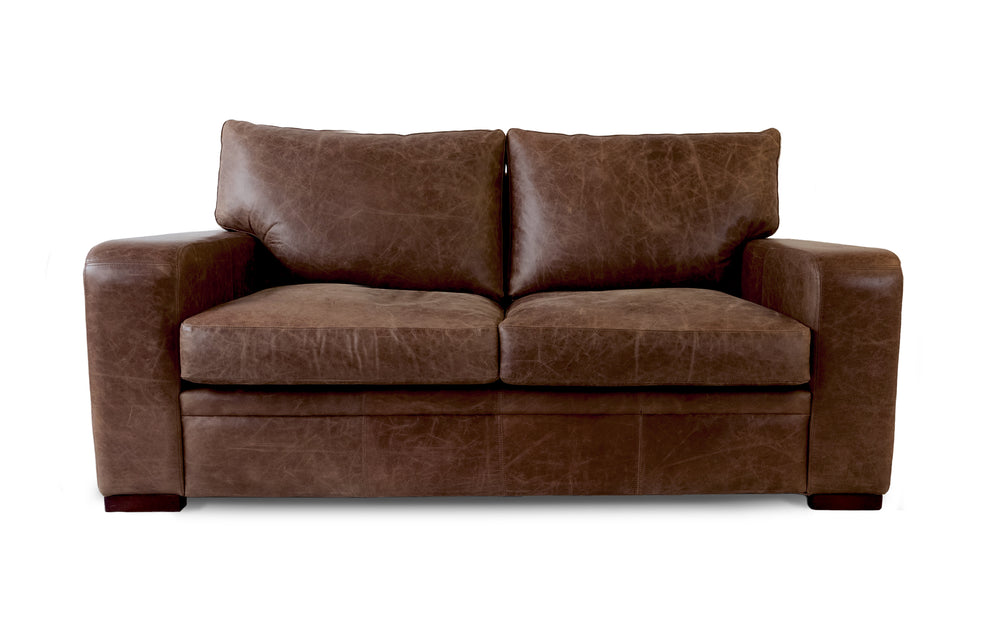 Spike    2 seater Sofa in Dark brown Vintage leather
