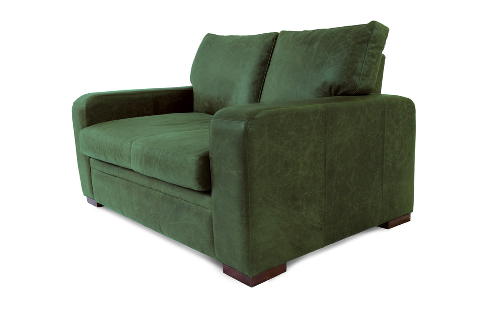 Green suede hot sale sofa