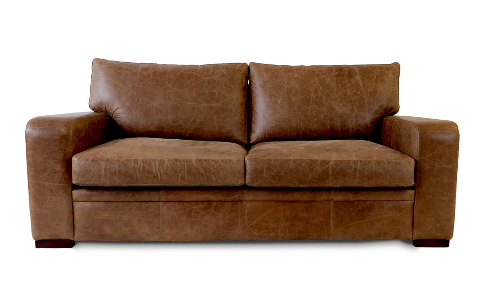 Spike    3 seater Sofa in Honey Vintage leather
