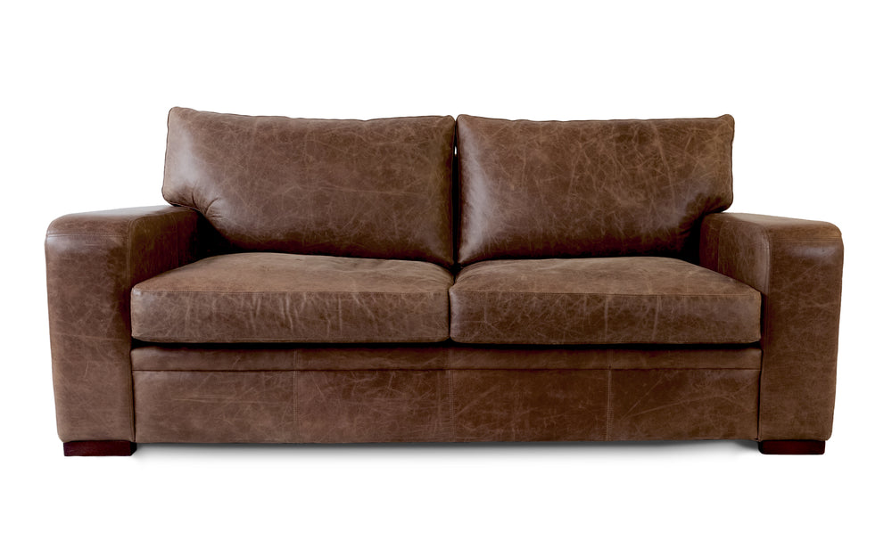 Spike    4 seater Sofa in Dark brown Vintage leather
