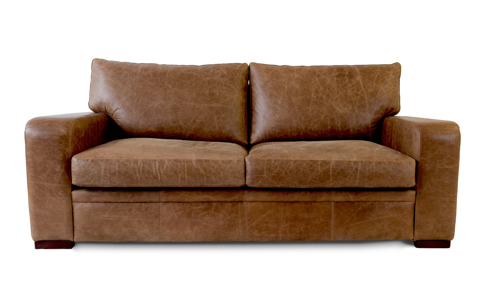 Spike    4 seater Sofa in Honey Vintage leather
