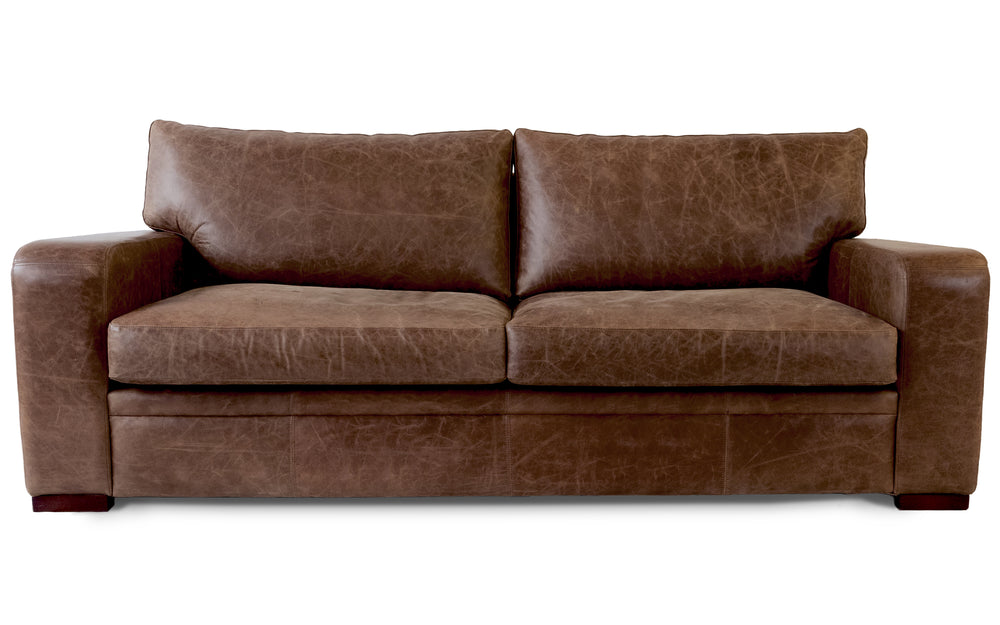 Spike    5 seater Sofa in Dark brown Vintage leather
