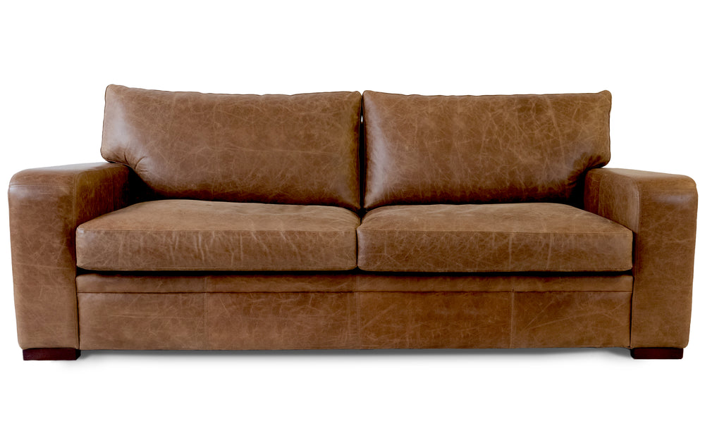Spike    5 seater Sofa in Honey Vintage leather
