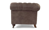 Farley Rustic Leather Chesterfield