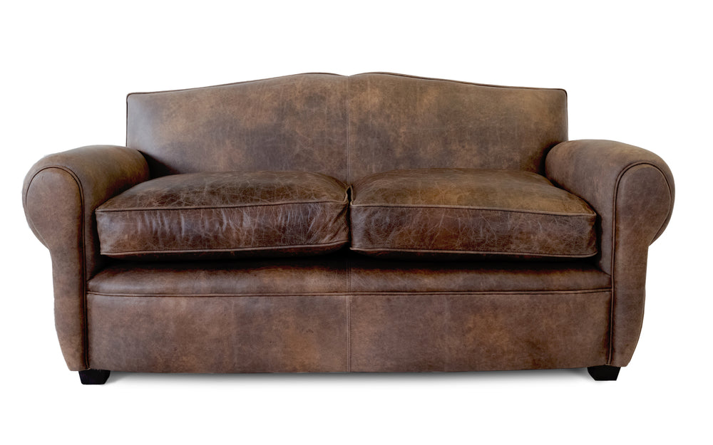Polly    2 seater Sofa in Dark brown Vintage leather
