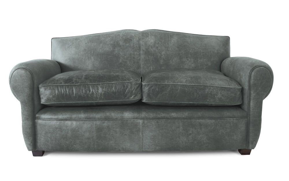 Polly    2 seater Sofa in Grey Vintage leather
