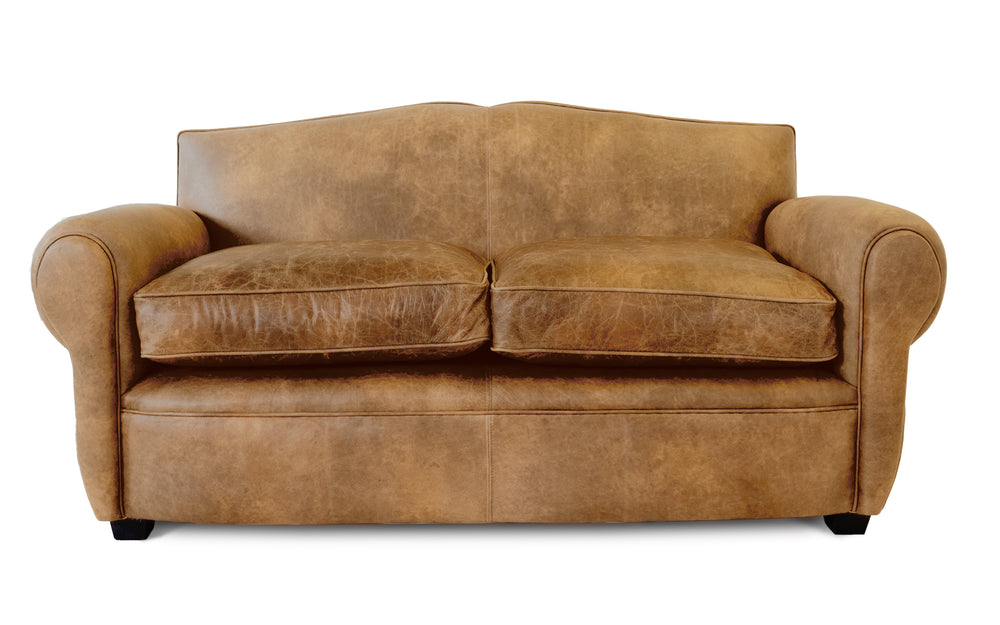 Polly    2 seater Sofa in Honey Vintage leather
