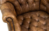 Rufus Vintage Leather Executive Desk Chair