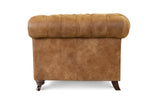 Monty Rustic Leather Chesterfield