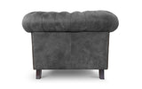 Monty Rustic Leather Chesterfield