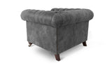 Monty Rustic Leather Chesterfield