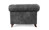 Monty Rustic Leather Chesterfield