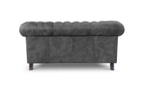 Monty Rustic Leather Chesterfield