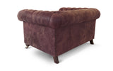 Monty Rustic Leather Chesterfield