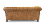 Monty Rustic Leather Chesterfield