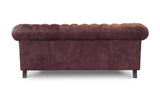 Monty Rustic Leather Chesterfield