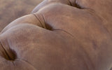 Monty Rustic Leather Chesterfield