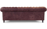 Monty Rustic Leather Chesterfield