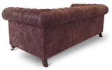 Monty Rustic Leather Chesterfield