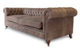 Monty Vintage Leather Chesterfield