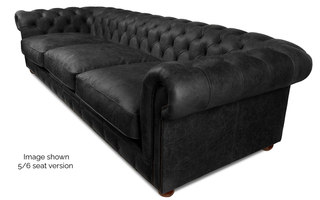 Black oversized couch sales