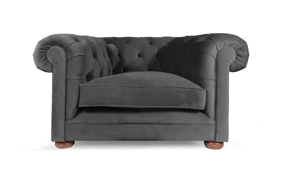  huxley 100% cotton  Snuggler Chesterfield in Grey 
