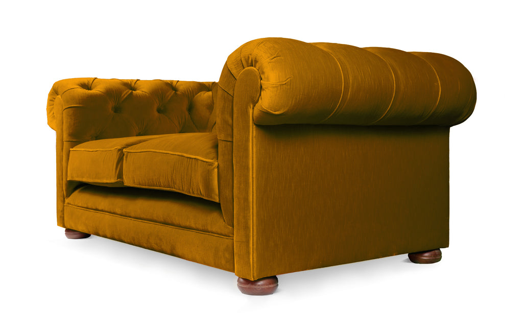 Yellow online chesterfield chair