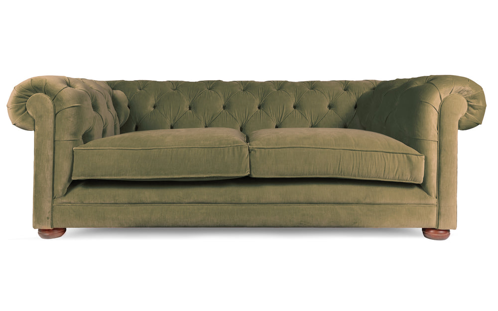 huxley 100% cotton  3 seater Chesterfield in Sage 
