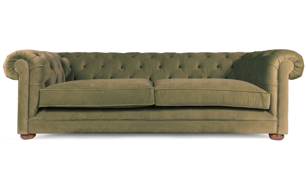  huxley 100% cotton  4 seater Chesterfield in Sage 

