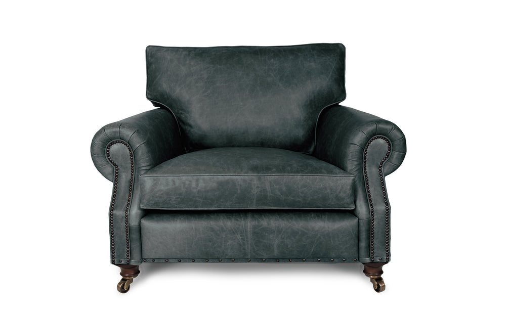 Birdie    Snuggler Sofa in Grey Vintage leather
