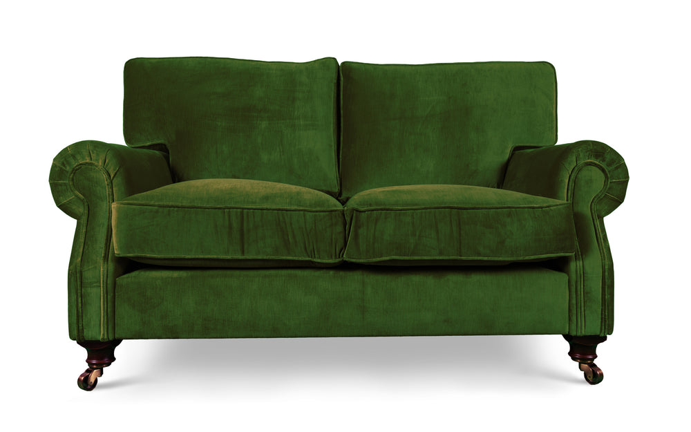 Birdie 100% cotton   2 seater Sofa in Green 
