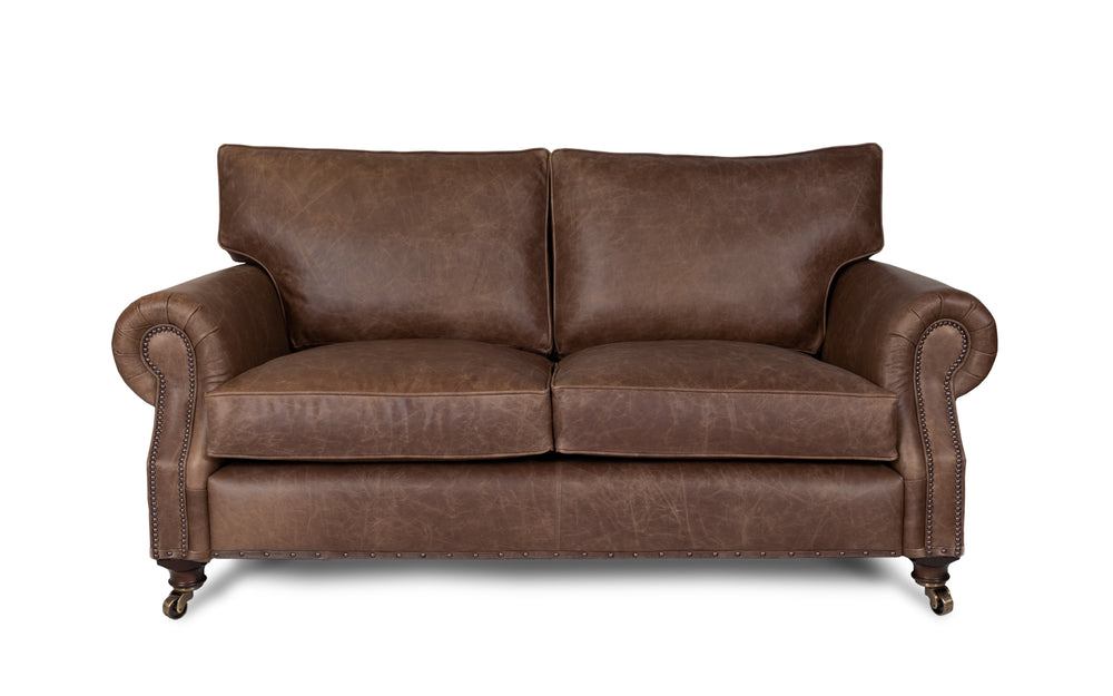 Birdie    2 seater small Sofa in Dark brown Vintage leather
