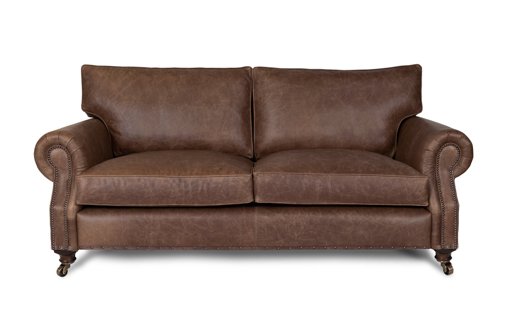 Birdie    3 seater Sofa in Dark brown Vintage leather
