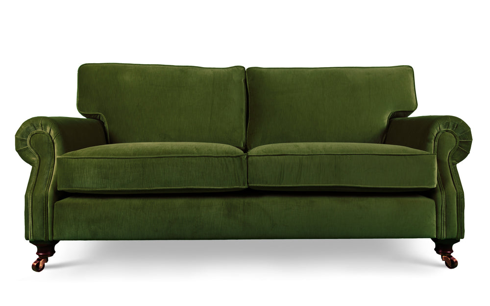 Birdie 100% cotton   4 seater Sofa in Green 
