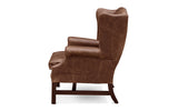 Elsie Vintage Leather Wing Back Chair